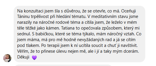 Recenzia - intuitívna konzultácia Liečenie vnútornej ženy