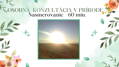 OSOBNÁ INTUITÍVNA KONZULTÁCIA V PRÍRODE - 60 MIN. OSOBNÁ INTUITÍVNA KONZULTÁCIA V PRÍRODE - 60 MIN.
